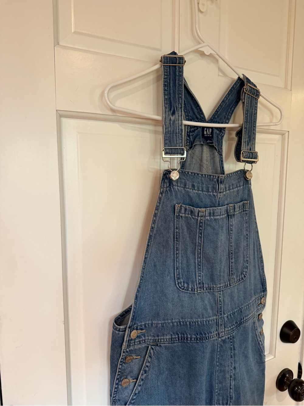 Gap Classic Denim Overalls in Medium Blue M - Picture 2 of 10